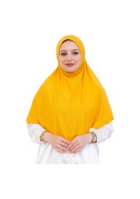 Resim Modish Group Tek Parça Hazır Başörtüsü Türban Şal Kolay Takılan Uzun Şal Viskon Sarı 