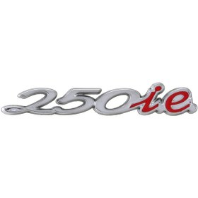 Resim Vespa "250 İe" Amblemi Arka Kırmızı-krom 2023- / Pıaggıo 