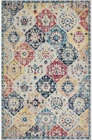 Resim Rovigo Dijital Baskı Yıkanabilir Kaymaz Taban Salon Halısı RVG1465, Mavi, 160 x 120 