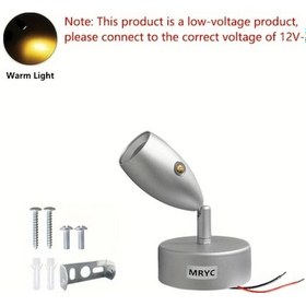 Resim Honeybeeshop 1 Adet Simli 3w Sıcak Işık Mryc Rv Göğüs Boyunlu Led Okuma Lambası Dokunmatik Kontrollü 3 Renk Ayarlanabilir Aydınlatma Siyah Kehribar Gri Karartılabilir Duvara Monte Edilebilir Lamba Kamp Seyahat Yatak Yanı Kullanımı Dc12 24v Kablolama 