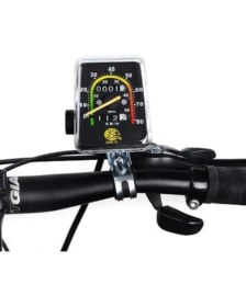 Resim Bisiklet Analog Ibreli Kilometre Saati Mekanik Hız Göstergesi 