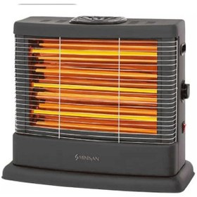 Resim Minisan Ms-2100 Quartz 2100 W Buharlı Midi Isıtıcı Koyu Gri 