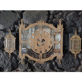 Resim Duvar Saati 90 X 50 Cm Kahverengi 