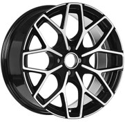Resim EMR-S1038-12 7.5x17" -4x100 ET35 73.1 Black Diamond Jant (4 Adet) 