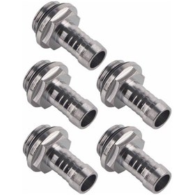 Resim Lemestar Su Soğutma Sistemi Bağlantı Ucu - G1/4 Vida, 9.2mm Boru İçin, Paslanmaz Çelik + Plastik, Gizli Silikon Yonga, 6 Adet Paket 