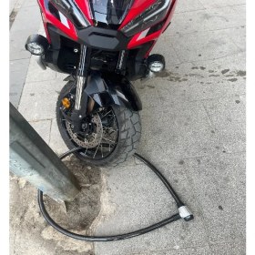 Resim Motosiklet Kilidi 25MM Güçlendirilmiş Halat Kilit 2 Metre 