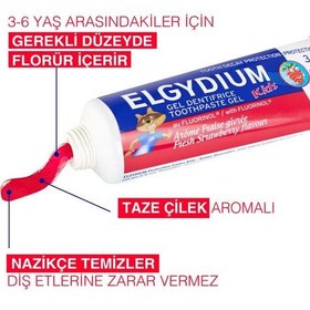 Resim Elgydium Çilek Aromalı 3-6 Yaş Çocuk Diş Macunu 50 ml 