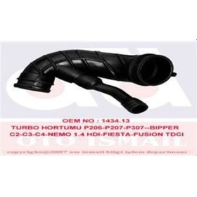 Resim IBRAS 17366 IBRAS TURBO HORTUMU 206 207 307 1007 BIPPER C2 C3 C4 