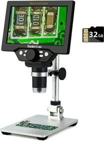 Resim Koolertron 12MP 1-1200X Büyütme 7" LCD Dijital Mikroskop 