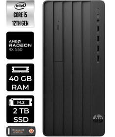 Resim HP PRO TOWER 290 G9 E6D3A5EA289 i5 12500 40GB RAM 2TB SSD RX550 4GB W11P MASAÜSTÜ BİLGİSAYAR 