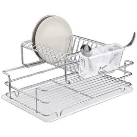 Resim 2 Katlı Ayrı Ayrı Da Sökülüp Kullanılabilen Tabaklık Bulaşıklık Gümüş 