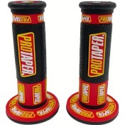 Resim Cloudstore Off-road Motosiklet Kaymaz Direksiyon Kılıfı 0.87/0.94inch Evrensel Dayanıklı Kırmızı Kauçuk 