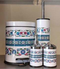 Resim NOKSİ METAL Banyo Seti Beyaz 