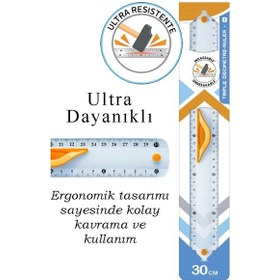 Resim Dayanıklı Plastik Cetvel 30 Cm 1 Paket Plastik Cetvel Şeffaf Geometri Çizim Cetveli Kavraması Kolay Cetvel Okul Sınıf 