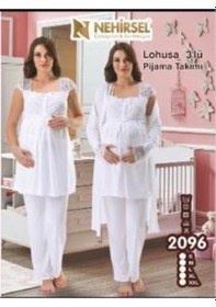 Resim Nehir 2096 Hamile Lohusa 2020 Yeni Sezon Sade Ve Şık 3 Lü Lohusa 
