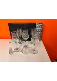 Resim Efegil Grappa Kahve Yanı 6'lı Kadeh Bardağı Cam 