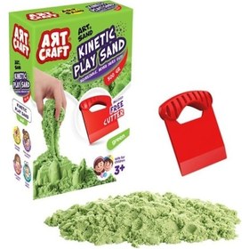 Resim 03687 Dede. Aksesuarlı Yeşil Kinetik Oyun Kumu 500 Gr 