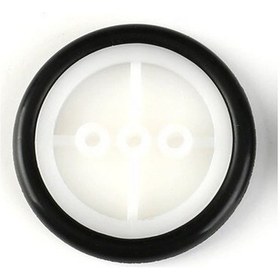Resim Alkatronik-29Mm Mini Rubber Tekerlek 2Mm Mil Uyumlu Robot Oyuncak Wheel 