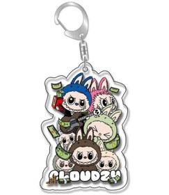 Resim 5.5 Cm/2.17in Labubu Küçük Koyun Anahtarlık Sevimli Karikatür Akrilik 17642 