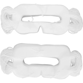 Resim 100 Adet Evrensel Tek Kullanımlık Vr Maskesi Beyaz Dokumasız Hijyenik Göz Maskesi Oculus Quest 2 Için Küçük Süngü (Yurt Dışından) 