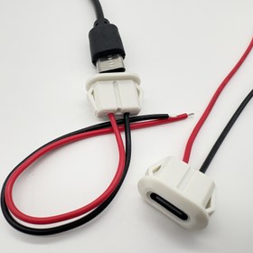 Resim 3/6/9 Adet Type-C 2-Pin Beyaz Düz USB Dişi Soket - Ultra Pratik, Yüksek Bağlantı Sağlığı - Elektrikçiler İçin Her Türlü Bağlantı İhtiyacı 