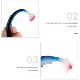 Resim Profisher Mavi Alabalık Kürek Kuyruk Silikon Yapay Yem 12 Cm 14.5 