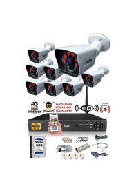 Resim IDS DS-2021HD-SET8-500 8 Kameralı 1080P Full HD 5 MP Sony Lensli Kamera Seti - 2021 