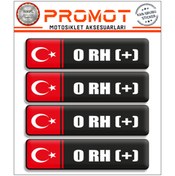 Resim PROMOT KAN GRUBU 3D STİCKER 4'LÜ 