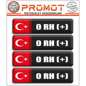 Resim PROMOT KAN GRUBU 3D STİCKER 4'LÜ 