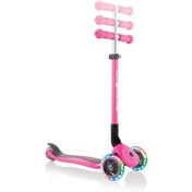Resim Globber Primo Katlanabilir Lıghts - Çocuklar Için 3 Tekerlekli Işıklı Scooter-Pembe 