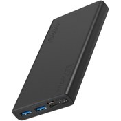 Resim Promate Powerbank 10000mah Taşınabilir Şarj Cihazı Hızlı Type-c Ve 2 Usb Usb Ve Type-c Girişli Siyah 