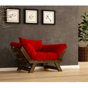 Resim Woodesk Adalar Masif Ceviz-Kırmızı Renk Berjer CPT8135-140 