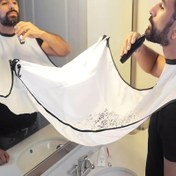 Resim 1 adet Anti-Statik Sakal Tıraş Önlüğü - Tıraş ve Sakal Düzenleme için Saç Yakalayan Şal, Bakım Gereksinimleri, Saç Kesme Araçları | Emme Kupası Önlüğü | Kolay Asma Tasarımı, Berber için Önlük 