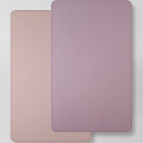 Resim evdehome 2’li Bebek Çarşaf Seti - %100 Pamuk Organik, Lastikli Bebek Yatak Çarşafı, 60x120+15 cm 