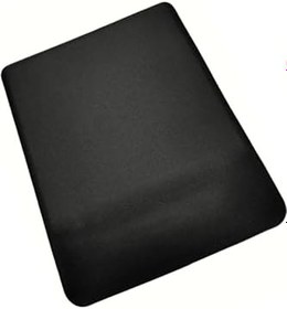 Resim usin Bileklikli Desenli Bilek Destekli Kaymaz Taban Bilgisayar Notebook Mouse Pad (Siyah Düz) 