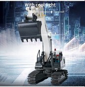 Resim Tongxida Rc Ekskavatör 1/20 2.4ghz 11ch İnşaat Kamyonu Mühendislik Beyaz 