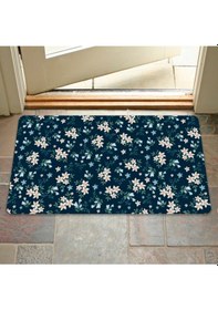 Resim Dijital Baskılı Kapı Önü Paspas Ev İçi Ve Dışı İçin Banyo Lavabo Balkon Mutfak İçin Ve Yıkanabilir Mavi 