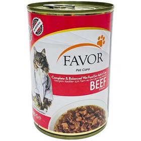 Resim Favor Biftek Etli Kedi Konservesi 400 Gr 