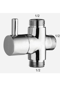 Resim Flat Duş Yönlendiricisi 1/2-1/2-1/2 Erkek-erkek-erkek 