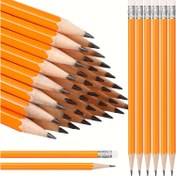 Resim 10/ 30 adet Sarı HB Kurşun Kalem Silgili, Pürüzsüz Yazım Renkli Grafit Kalemler, Başlangıç Seviyesi için Uygun, Sanat Çizim Kalemleri, Okul ve Ofis İçin Uygun, Düğün 