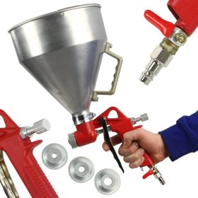 Resim Özgürce Profesyonel Alüminyum Depolu Fasarit Boya Tabancası, 4mm-8mm Meme Ölçüsü 