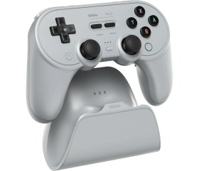 Resim 8bitdo Pro 3 Tmr Joystick Hall Effect Triggers Bluetooth Controller Nintendo Switch Kablosuz Oyun Kolu , Pc, Macos, Android, Steam & Raspberry Pi Grey 