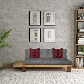 Resim Woodesk Arin Masif Natural-Gri Renk Sedir CPT8302-200 