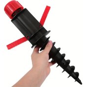 Resim Elmpaly Kırmızı Plaj Şemsiyesi Rüzgar Çapası 360 Dönüş Önleyici Taşınabilir Kurulum 