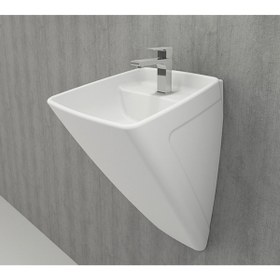 Resim Bocchi Firenze Asma Monoblok Lavabo, 48 Cm, Mat Beyaz 1082-002-0126 