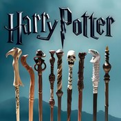 Resim 1 adet Harry Potter Dumbledore'S Wand Kopyası - ABS Reçine Sihirli Çubuk Altın Detaylarla, Temalı Partiler ve Hediyeler için İdeal, Temalı Etkinlik Aksesuarı | Dekoratif Çubuk | Detaylı El Sanatçılığı 