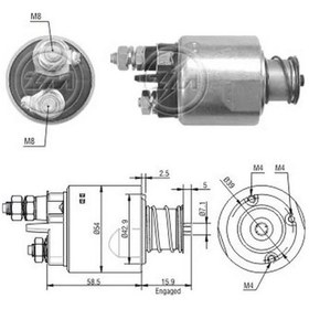 Resim Zm 12v Marş Otomatiği Valeo Tipi 3 Delik 1.3 Multıjet/1.3 Cdtı N11.18916 