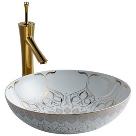 Resim Lena E-7032 Tezgah Üstü Lavabo Altın 