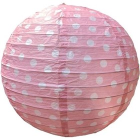 Resim Kağıt Fener Pembe Puantiyeli Kağıt Fener Pembe Puantiyeli 