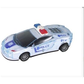 Resim Polis Arabası Pilli Led Işıklı Sesli Polis Arabası Sürtmeli Model 